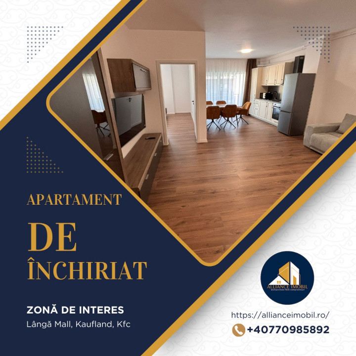 Apartament de inchiriat langa Mall , Kaufland , KFC