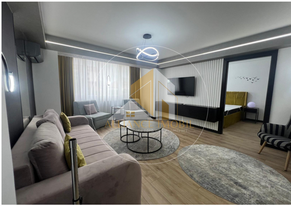  Închiriere apartament 2 camere, mobilat modern – B-dul Republicii