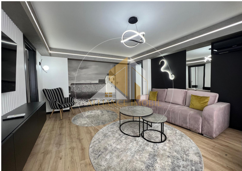  Închiriere apartament 2 camere, mobilat modern – B-dul Republicii