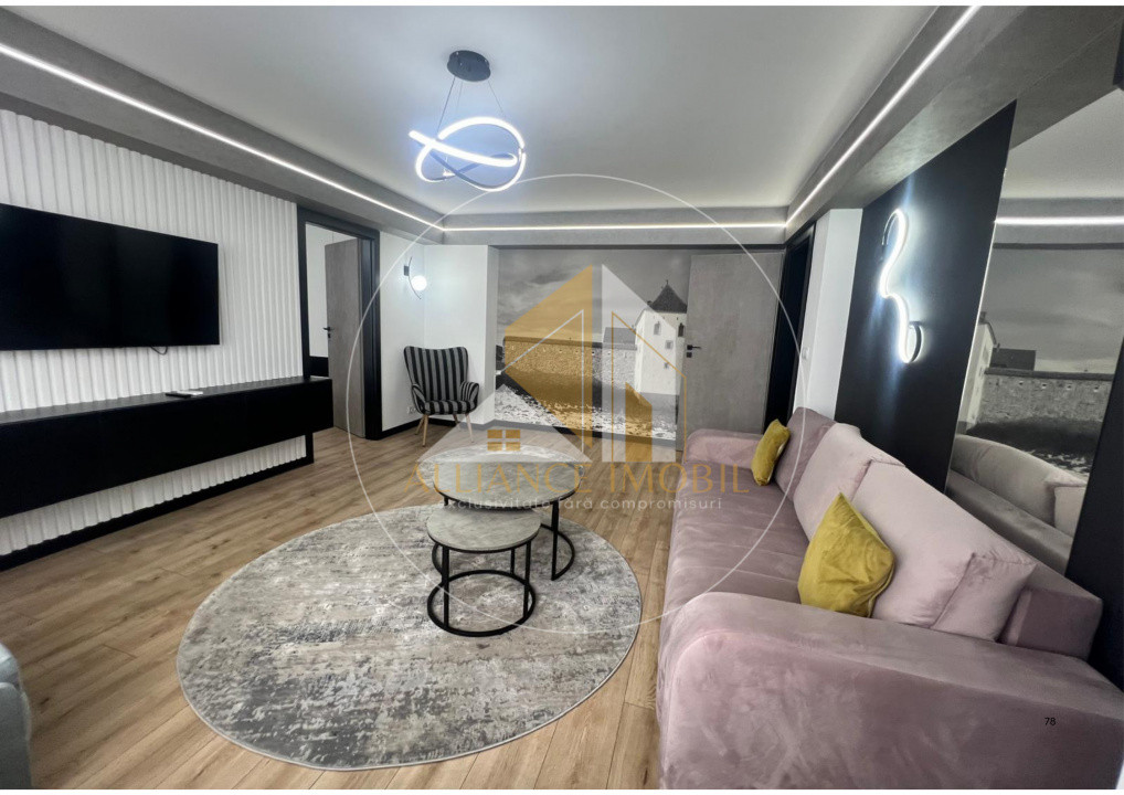 Închiriere apartament 2 camere, mobilat modern – B-dul Republicii